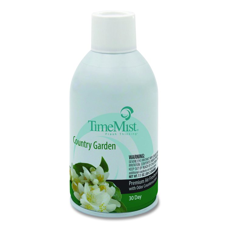 Premium Metered Air Freshener Refill, Country Garden, 7.1 oz Aerosol Spray, 12/Carton