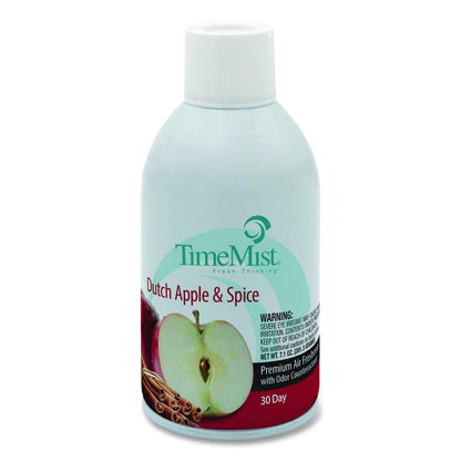 Premium Metered Air Freshener Refill, Dutch Apple and Spice, 7.1 oz Aerosol Spray, 12/Carton