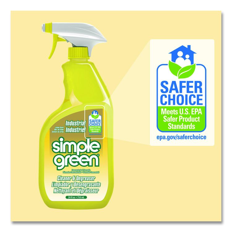 Industrial Cleaner and Degreaser, Concentrated, 24 oz Spray Bottle, 12 Bottles/Carton