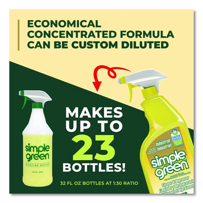 Industrial Cleaner and Degreaser, Concentrated, 24 oz Spray Bottle, 12 Bottles/Carton
