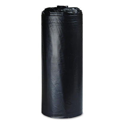 Low-Density Commercial Can Liners, 33 gal, 1.5 mil, 33" x 39", Black, Interleaved Roll, 20 Bags/Roll, 5 Rolls/Carton