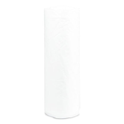 Institutional Low-Density Can Liners, 33 gal, 0.8 mil, 33" x 39", Natural, Interleaved Roll, 25 Bags/Roll, 6 Rolls/Carton