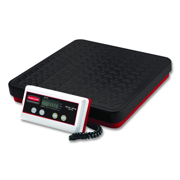 Digital Receiving Scale, 150 lb Capacity, Black/Red