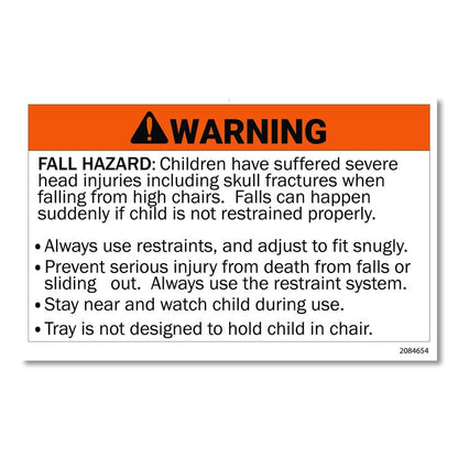 Sturdy Chair Youth Seat with Casters, Black