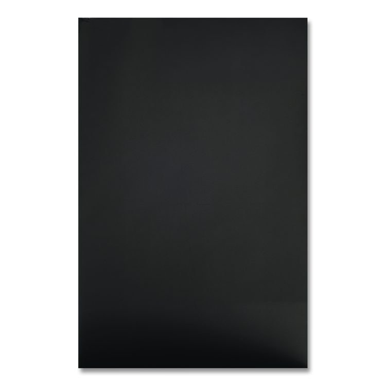Premium Foam Display Board, CFC-Free Polystyrene, 24 x 36, Black Surface and Core, 12/Carton