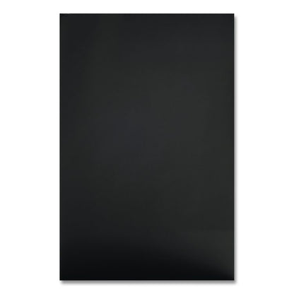 Premium Foam Display Board, CFC-Free Polystyrene, 24 x 36, Black Surface and Core, 12/Carton