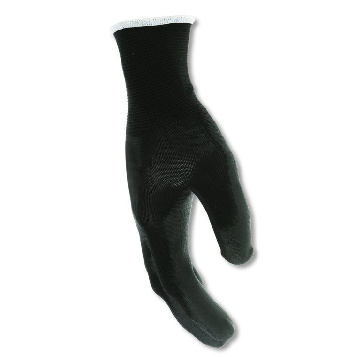 Work Gloves, 10" Long, Large, Black, 12 Pairs