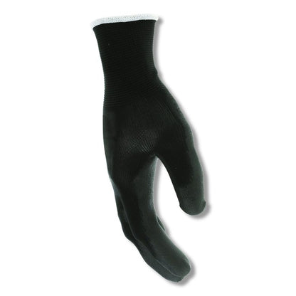 Work Gloves, 10" Long, Medium, Black, 12 Pairs