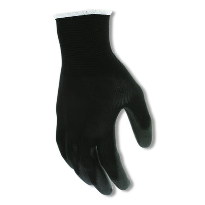 Work Gloves, 10" Long, X-Large, Black, 12 Pairs