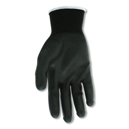 Work Gloves, 10" Long, X-Large, Black, 12 Pairs
