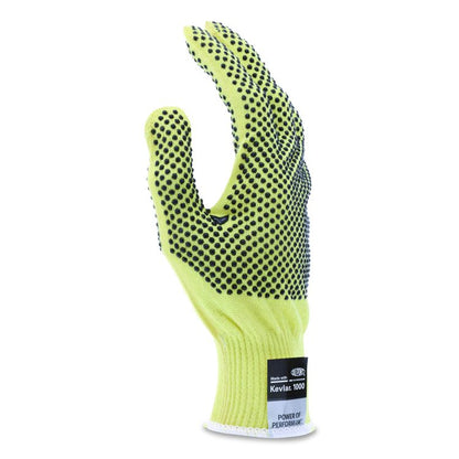 CutPro Kevlar Gloves, Reversible, 10" Long, Small, Yellow/Black, Pair