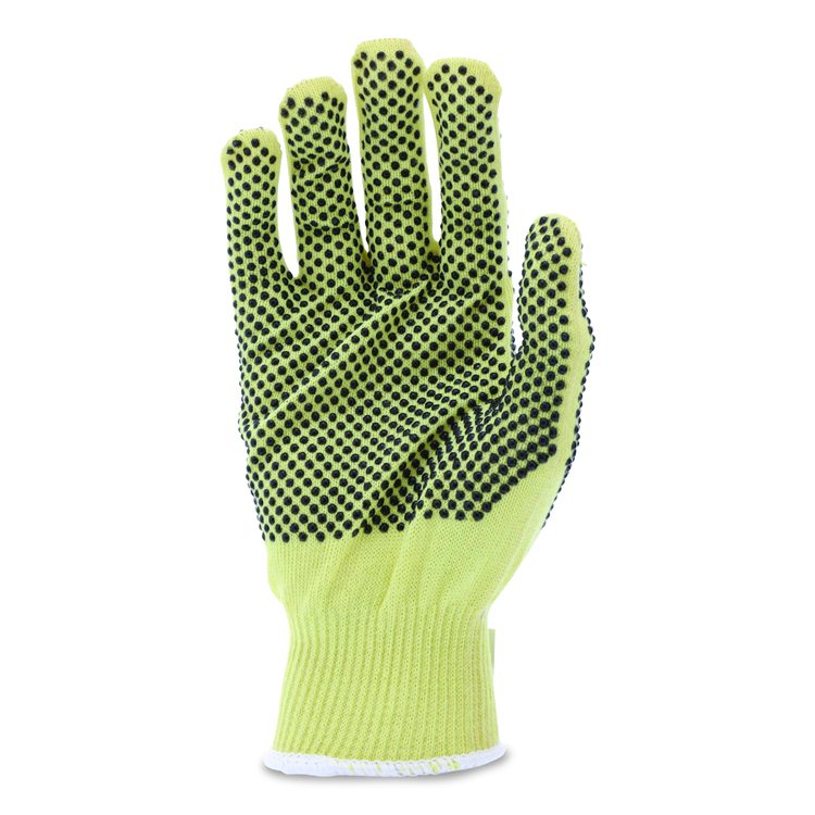 CutPro Kevlar Gloves, Reversible, 10" Long, Small, Yellow/Black, Pair