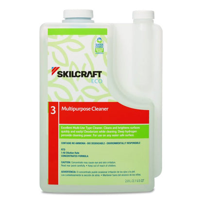 7930017149189, SKILCRAFT ECO Heavy-Duty All-Purpose Degreaser Concentrate, 2 L Bottle, 4/Pack