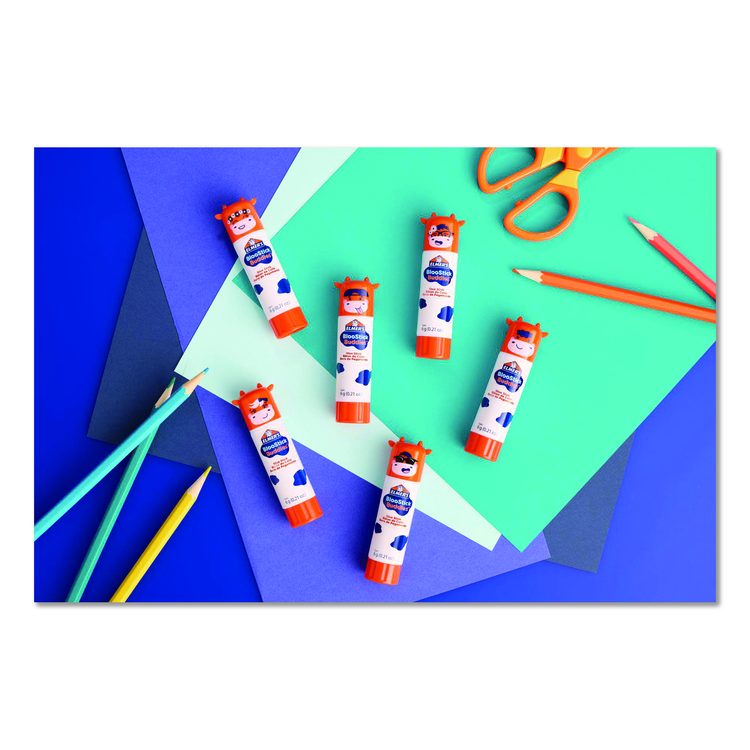 BlooStick Buddies and Disappearing Purple Glue Stick Combo Pack, 0.21 oz, Dries Clear, 12/Pack