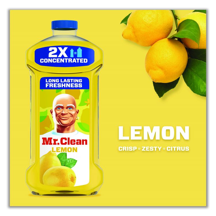 Multi-Surface Antibacterial Cleaner, Lemon Scent, 23 oz Bottle, 6/Carton