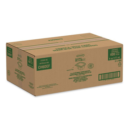ClearPac SafeSeal Tamper-Resistant, Tamper-Evident Containers, 3.72 x 4.2 x 1.97, Clear, Plastic, 400/Carton