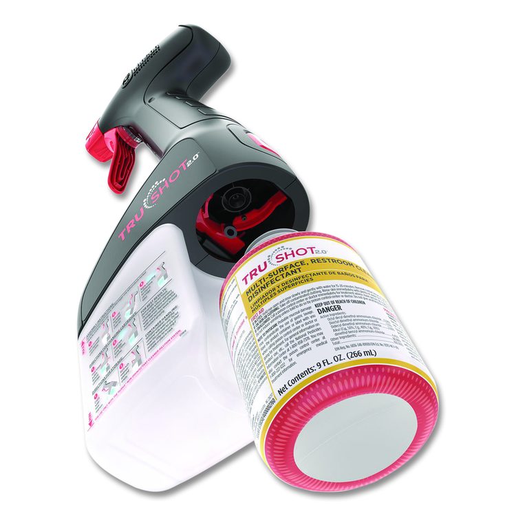TruShot 2.0 Disinfectant Multisurface Cleaner, Fresh Scent, 9 oz Cartridge, 4/Carton