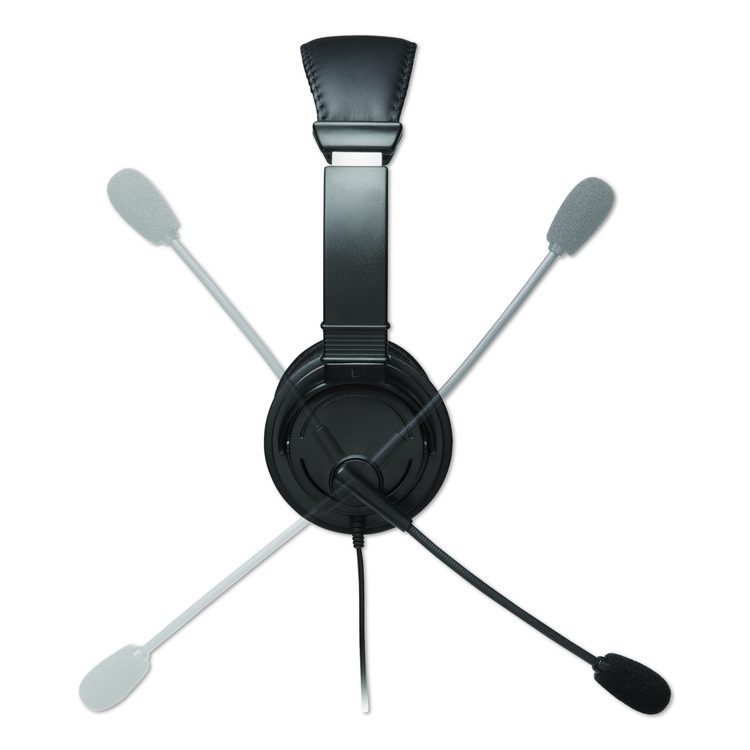 Hi-Fi Headphones with Microphone, Black