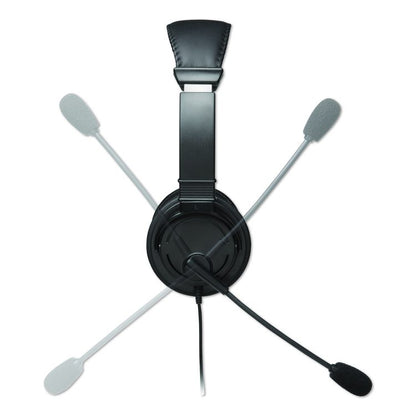 Hi-Fi Headphones with Microphone, Black