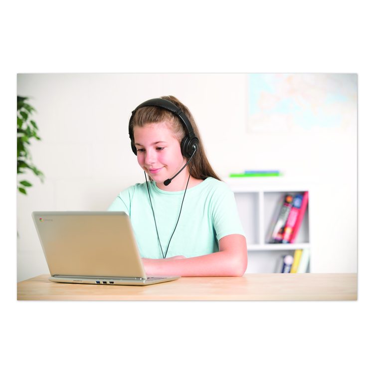 Hi-Fi Headphones with Microphone, Black