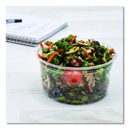 MicroGourmet Food Containers, 12 oz, 4.68" Diameter x 2.25"h, Clear, Plastic, 500/Carton