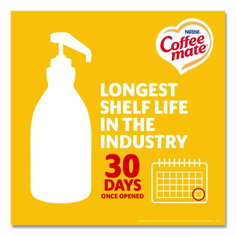 Liquid Coffee Creamer, Hazelnut, 1.5 L Pump Bottle
