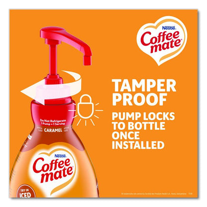 Liquid Creamer Pump Bottle, Caramel, 50.7 oz Pump Bottle, 2/Carton