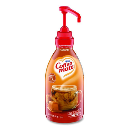 Liquid Creamer Pump Bottle, Caramel, 50.7 oz Pump Bottle