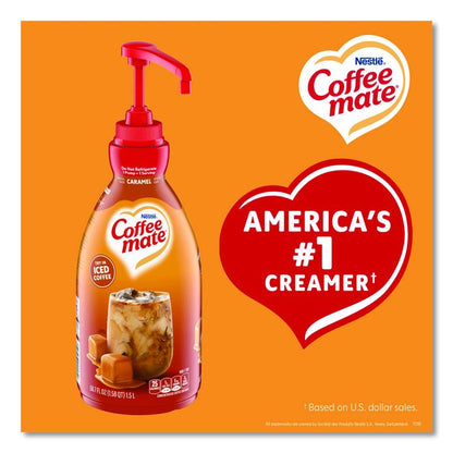 Liquid Creamer Pump Bottle, Caramel, 50.7 oz Pump Bottle, 2/Carton