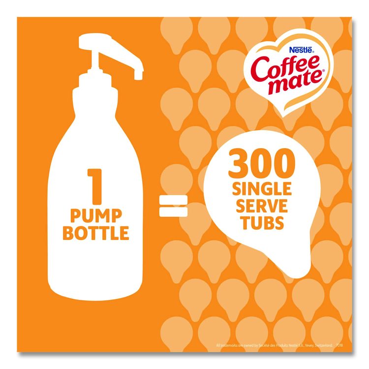 Liquid Creamer Pump Bottle, Caramel, 50.7 oz Pump Bottle