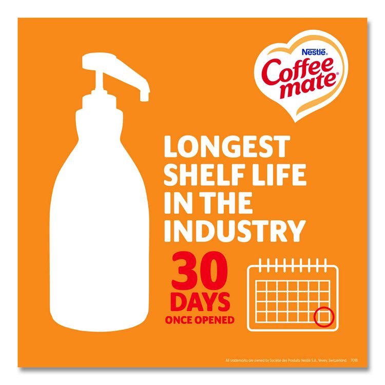 Liquid Creamer Pump Bottle, Caramel, 50.7 oz Pump Bottle