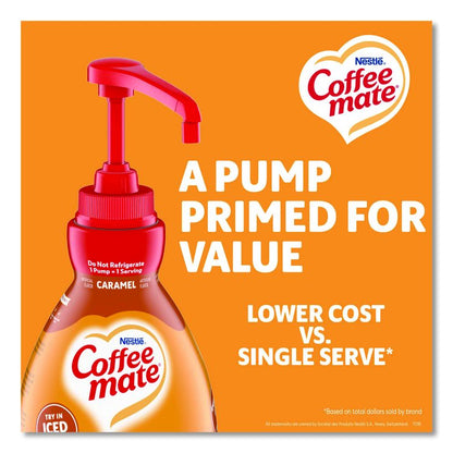Liquid Creamer Pump Bottle, Caramel, 50.7 oz Pump Bottle