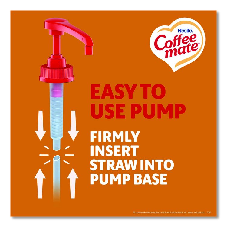 Liquid Creamer Pump Bottle, Salted Caramel Chocolate, 1.5 L Pump Bottle, 2/Carton