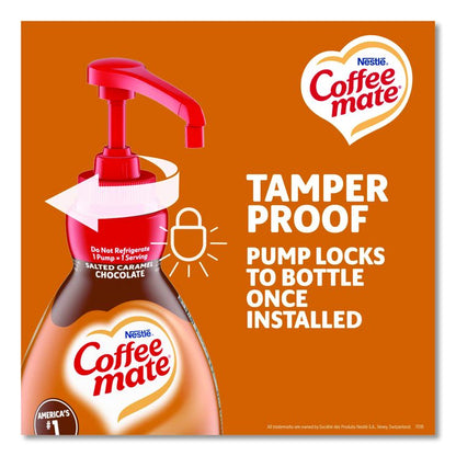 Liquid Creamer Pump Bottle, Salted Caramel Chocolate, 1.5 L Pump Bottle, 2/Carton