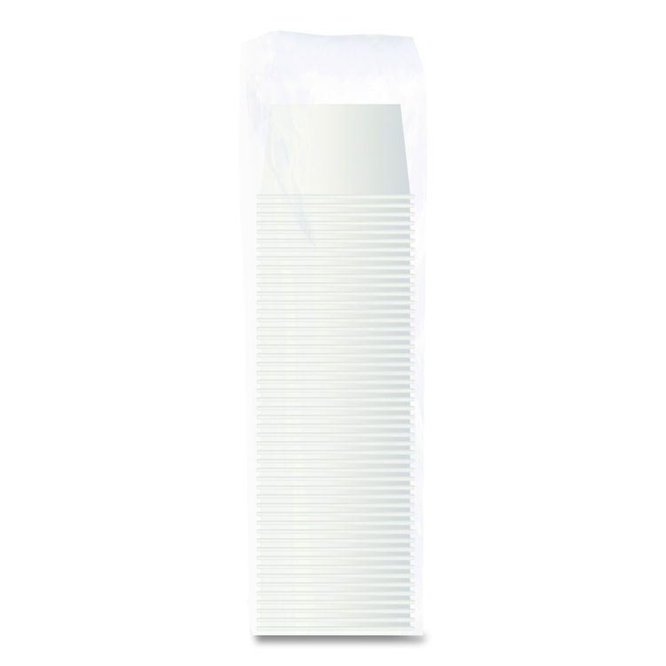 Double Poly Paper Food Containers, 5 oz, 3.38" Diameter x 2.01"h, White, Paper, 1,000/Carton