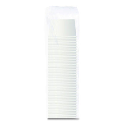 Double Poly Paper Food Containers, 5 oz, 3.38" Diameter x 2.01"h, White, Paper, 1,000/Carton