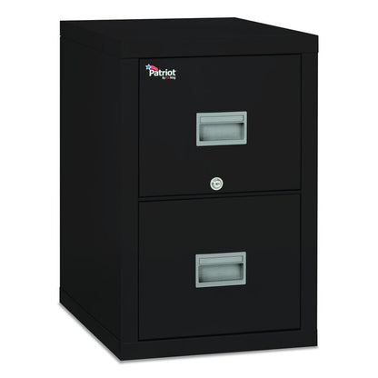 Patriot by FireKing Insulated Fire File, 1-Hour Fire Protection, 2 Legal/Letter File Drawers, Black, 17.75" x 25" x 27.75"