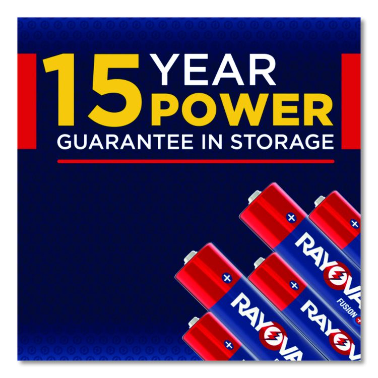 Fusion Performance Alkaline AA Batteries, 8/Pack