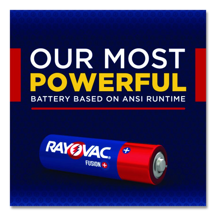 Fusion Performance Alkaline AA Batteries, 8/Pack