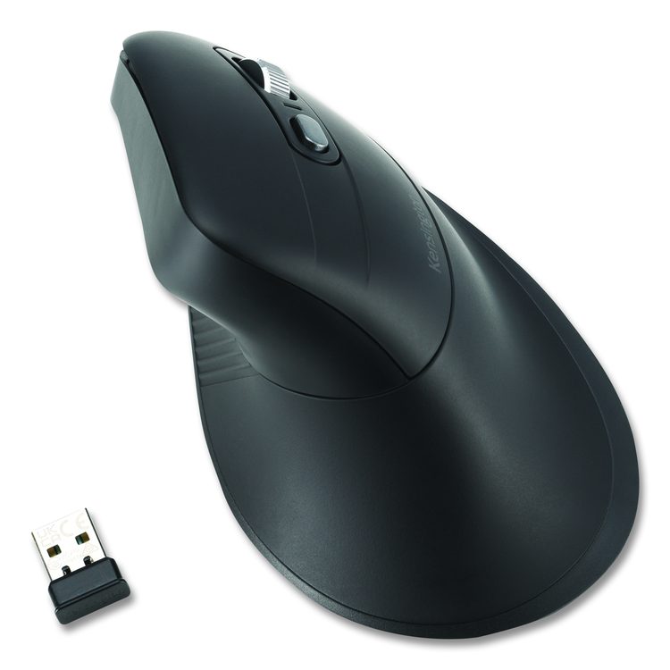 Pro Fit Ergo MY630 EQ Rechargeable Mouse, 2.4 GHz/30 ft Wireless Range, Right Hand Use, Black