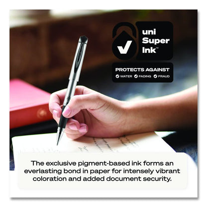207 Impact Gel Stick Pen Refills, Bold 1 mm Conical Tip, Black Ink, 2/Pack