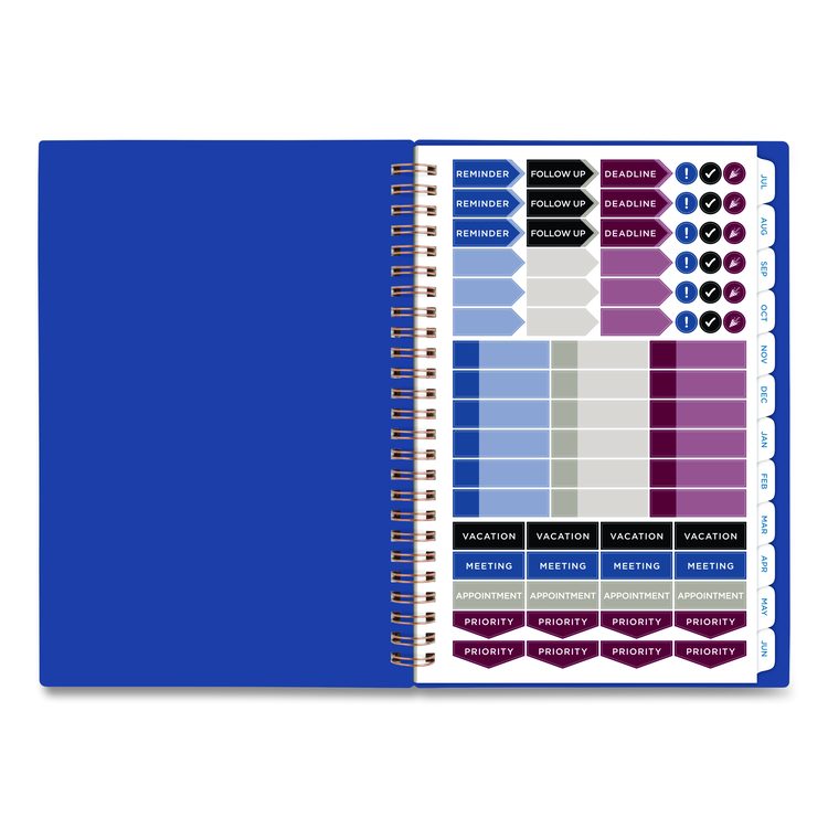 Signature Lite Academic Weekly Monthly Planner, Blue Cover, 12-Month (July to June): 2025 to 2026