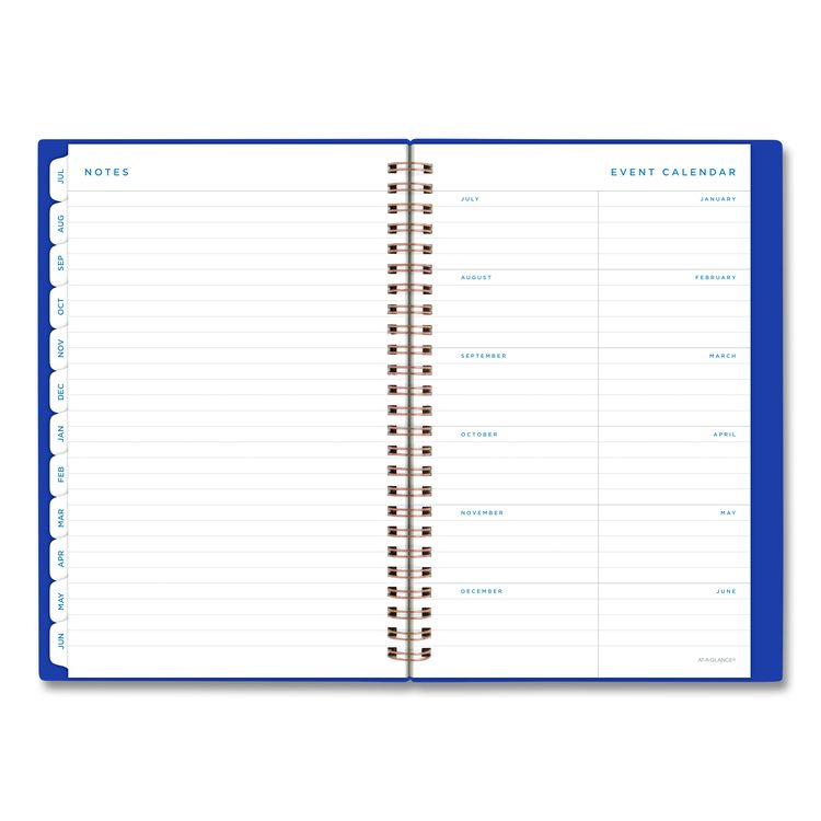 Signature Lite Academic Weekly Monthly Planner, Blue Cover, 12-Month (July to June): 2025 to 2026