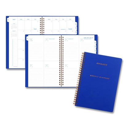 Signature Lite Academic Weekly Monthly Planner, Blue Cover, 12-Month (July to June): 2025 to 2026