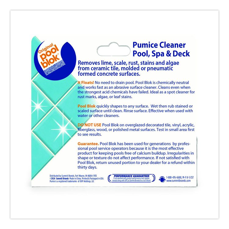 Tile and Concrete Cleaner, 6 x 1.5, Gray, 12/Carton