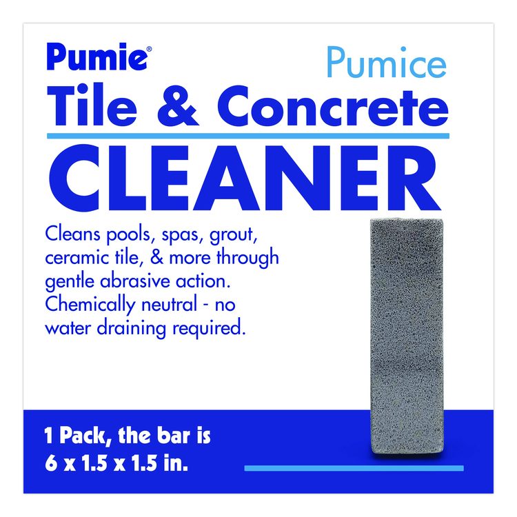 Tile and Concrete Cleaner, 6 x 1.5, Gray, 12/Carton