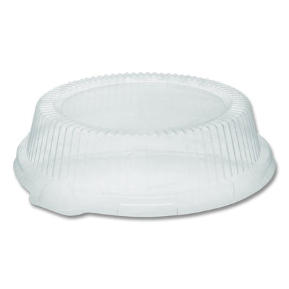 ClearView Dome-Style Lid with Tabs, 8.9" Diameter x 0.8" h, Clear, Plastic, 126/Carton