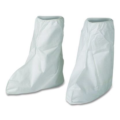 A40 Liquid and Particle Protection Boot Covers, One Size Fits Most, White, 400/Carton