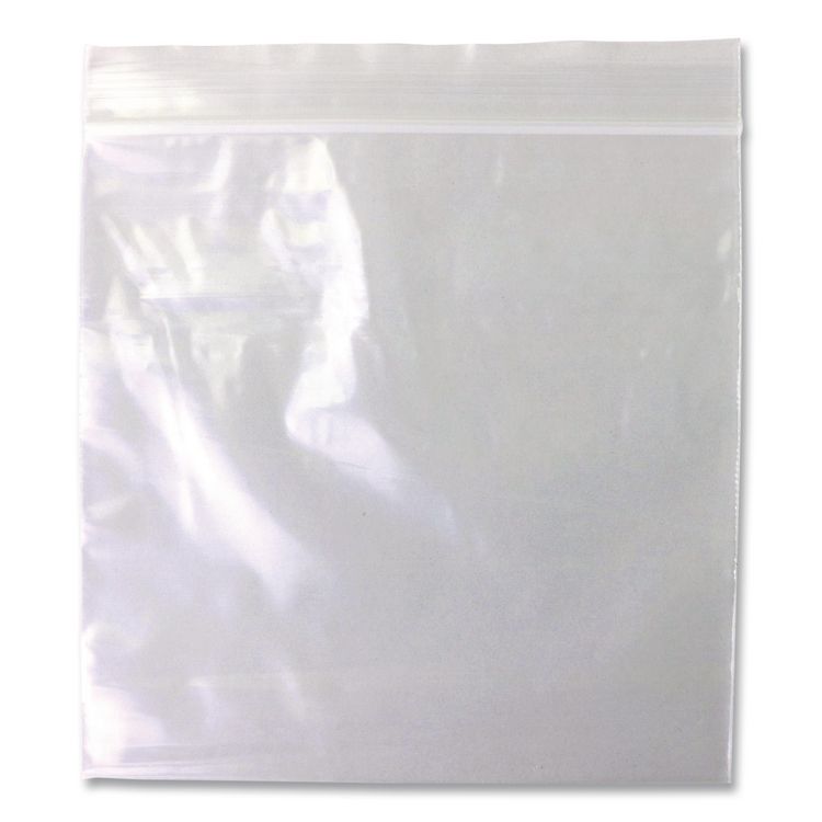 Reloc Zippit Plastic Zipper Bags, 2 mil, 6" x 6", Clear, 1,000/Box