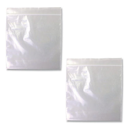 Reloc Zippit Plastic Zipper Bags, 2 mil, 6" x 6", Clear, 1,000/Box